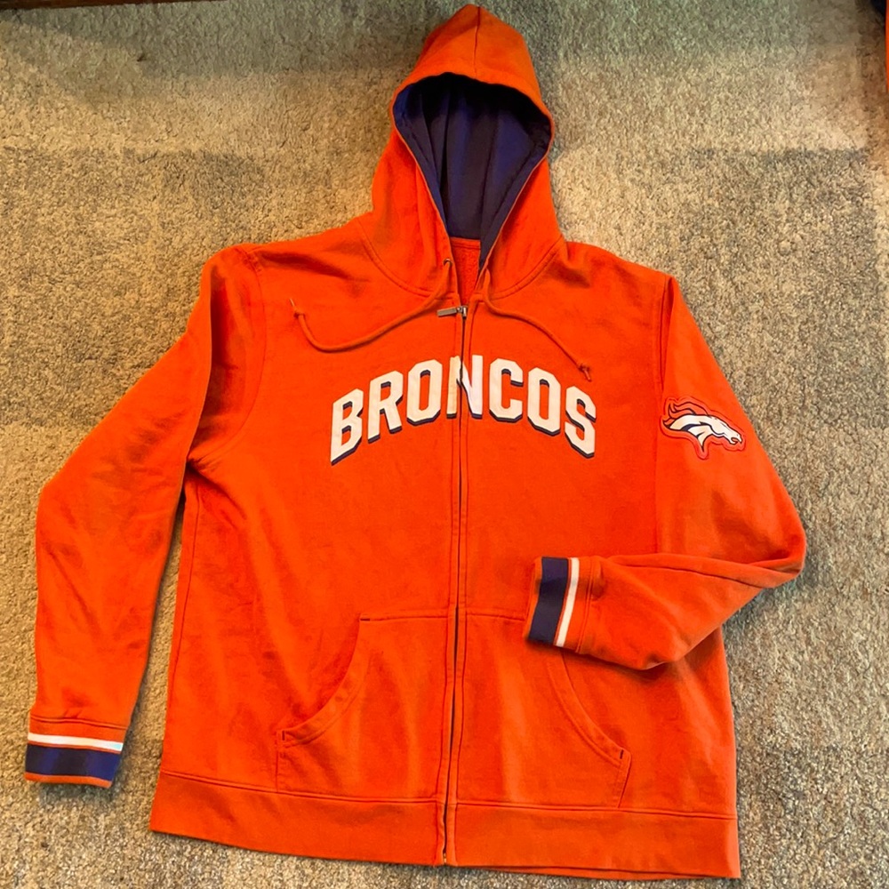 Denver Broncos zip up hoodie